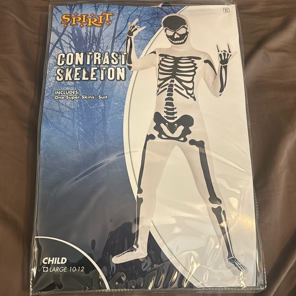 youth skeleton costume